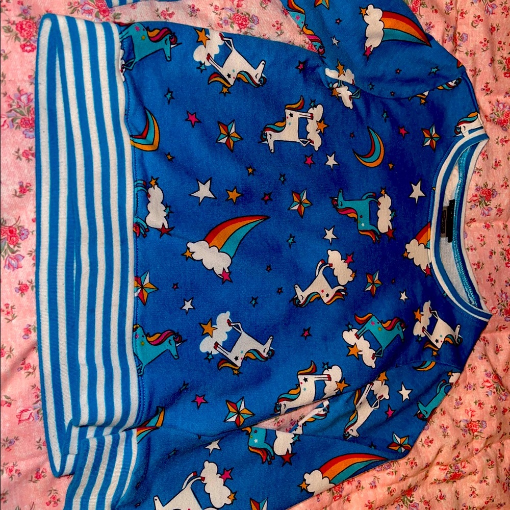 Kidtopia pull over sweater soft unicorn